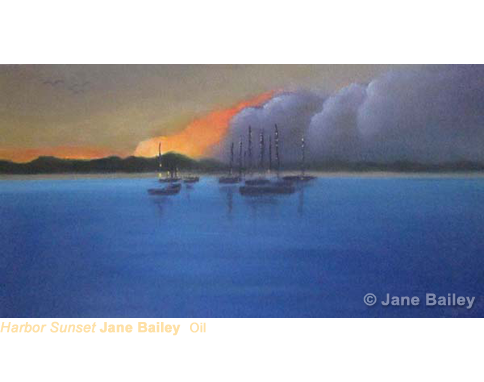 Harbor Sunset by Jane Bailey